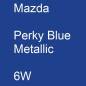 Preview: Mazda, Perky Blue Metallic, 6W.